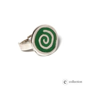 Anillo espiral celta esmalte